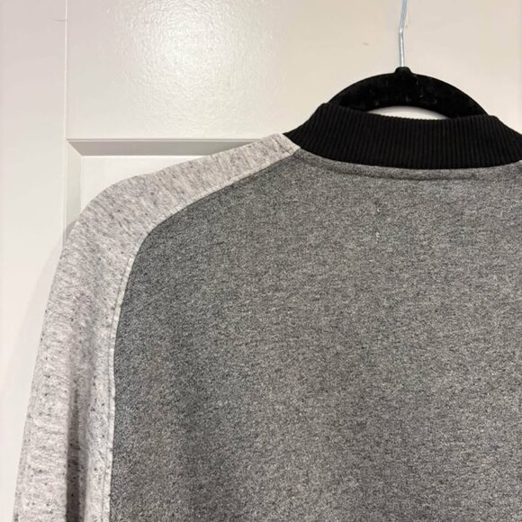 Shades of Grey by Micah Cohen Fleece Bomber (Men’s XS) w/ Contrast Sleeve - Picture 4 of 8